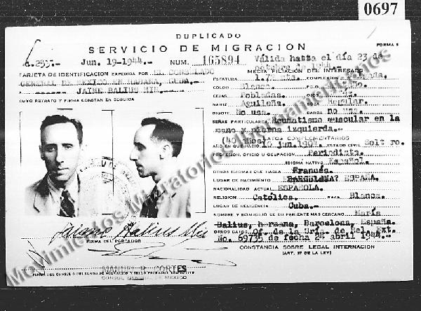 Registro de Inmigrantes Españoles en México. Copia Digital